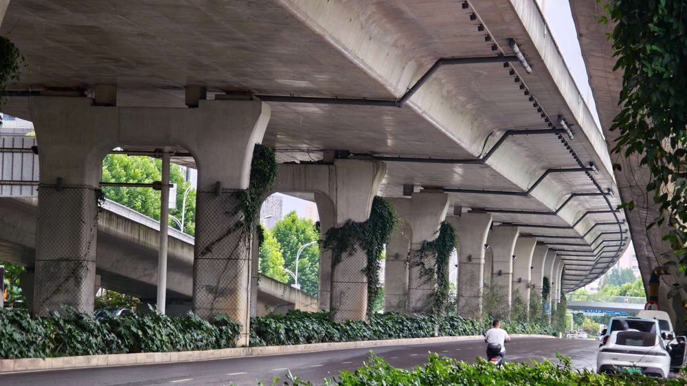 Elevated highways in Wuhan